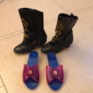 Frozen Anna dress up shoes and boots!!